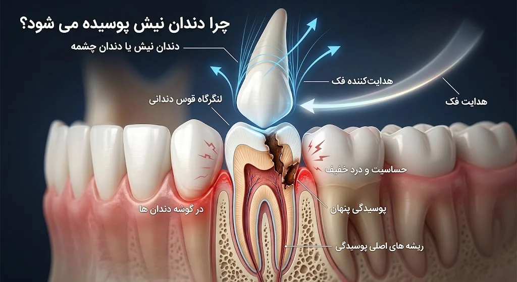 علت پوسیدگی دندان نیش